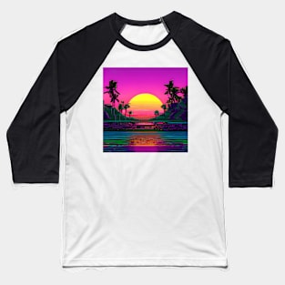 Amazing fantasy psychodelic colorfull sunset Baseball T-Shirt